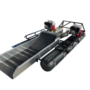 เครื่องขุดทองแบบถังเคลื่อนที่ขนาดเล็กสำหรับขาย ใช้เครื่องยนต์เบนซิน สำหรับล้างทรายและแยกทอง - Product Image 1