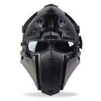 Masque d'Halloween de haute qualité Casque de protection tactique complet avec Rails latéraux ARC Ventilateur de montage NVG