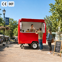 Camions de restauration mobiles entièrement équipés, remorques de traiteur, chariots de bière, de crème glacée et de café pour l'extérieur, remorques alimentaires entièrement équipées