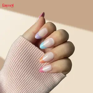 New arrival 30 pcs French false nails custom nail supplier Easywell Senboma design beauty products