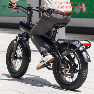 Bicicleta Eléctrica de Montaña ONYX de Alta Potencia 750W Todoterreno de 20 Pulgadas para Adultos, Motor en la Rueda Trasera, Batería de Litio, 60 km de Autonomía, Transmisión Avanzada - Product Image 6