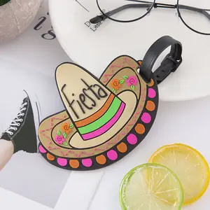 Custom Soft Silicone Rubber Letter Pvc Baggage Tag 3D Animal Pattern Luggage Tag Travel Accessories Animal Cartoon Luggage Tags