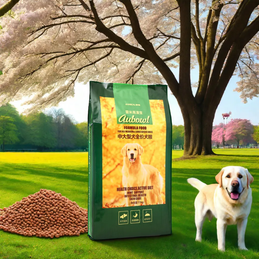 Nueva bolsa de comida para perros personalizada de 15kg, venta directa de fábrica, bolsas de plástico tejidas PP a prueba de humedad para embalaje de alimentos secos para mascotas y gatos