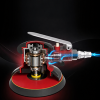 Lijadora Orbital Neumática de Disco Húmedo de 5 Pulgadas, 12000 RPM, Máquina de Pulir con Papel de Lija para Automóviles