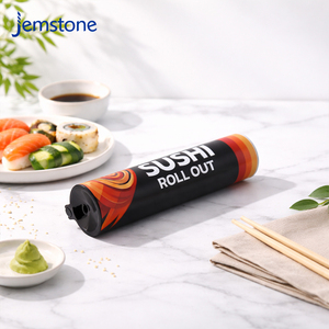 Custom Recyclable Food Grade Round Cardboard Paper Sushi Cylinder Packaging Box Easily Sushi Push Pop up Paper Tube <b>Container</b> - Product Image 5