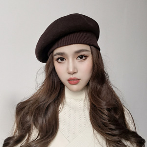 Nouvelle mode de bérets en laine de <span class=keywords><strong>peintre</strong></span> en gros béret français pour <span class=keywords><strong>femme</strong></span> béret pour <span class=keywords><strong>artiste</strong></span> chapeau béret pour <span class=keywords><strong>femme</strong></span> chapeau chaud - Product Image 4