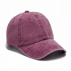 Casquette de baseball unisexe vintage en coton, ajustable, non structurée, couleur unie, effet vieilli, vierge, lavée, avec logo personnalisé - Product Image 1