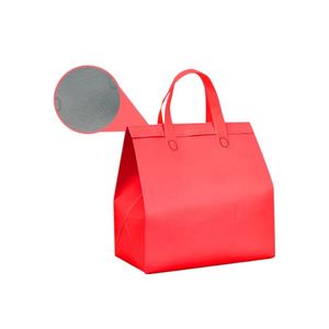 Sac isotherme jetable personnalisé en non-tissé avec doublure en aluminium pour plats à emporter, gâteaux et café - Product Image 3