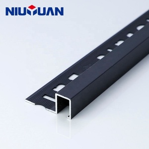 Matte màu đen nhôm vuông cạnh gạch <span class=keywords><strong>TRIM</strong></span> tường sàn gạch cạnh - Product Image 1