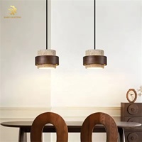 Lampe LED moderne minimaliste de luxe, luminaire suspendu en pierre jaune pour couloir, chambre, balcon, salon, décoration de plafond