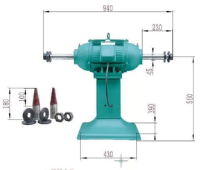 Neue Poliermaschine und Schwabbelmaschine für Aluminium mit Kupfermotor - Product Image 2