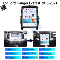 Radio de coche Qualcomm de 13 "para Ford Ranger Everest 2015-2021 Android Auto reproductor Multimedia estéreo para coche unidad principal Carplay inalámbrico