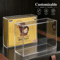 Boîte de présentation en acrylique personnalisée pour boosters One Piece, best-seller, détachable, anti-poussière, pour collection TCG