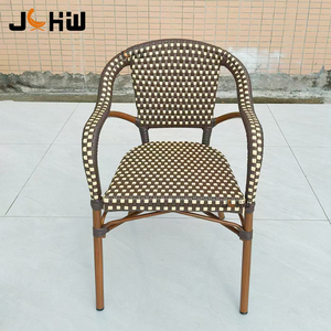 Vente directe usine : Chaise de <span class=keywords><strong>bistrot</strong></span> <span class=keywords><strong>en</strong></span> rotin durable bleu moderne pour restaurant, terrasse et jardin - Product Image 4