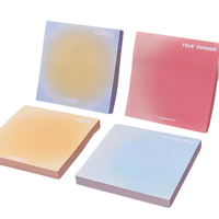 Blocs-notes autocollants personnalisés en gros, couleur dégradée, mignons, pour l'école et le bureau