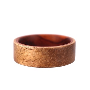Hecho a mano Natural <span class=keywords><strong>Koa</strong></span> madera de rosa anillo de hombre combinado anillo de madera - Product Image 2