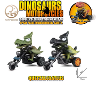 2025 nouveau Design en plastique t-rex moto jouet inertiel Animal véhicule jouet pour garçons enfants voiture modèle camion jouet