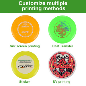 Disque volant en plastique imprimé sur mesure pour les sports de plage d'été et les jeux de camping en plein air, entraînement au frisbee - Product Image 5