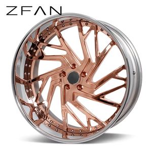 Nouvelles jantes en aluminium forgé OEM personnalisées, 2 pièces, 18-28 pouces, concaves profondes de 25 mm, finition chrome poli, 5x127/120/114.3/130/112 - Product Image 1