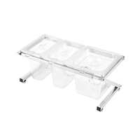 Moderne BEILAIFEI Model 5 PC Plastic Bar Accessoires Set Anti-Slip Herbruikbaar Wasbaar Voorraad Fruit Salade Station Drinkgerei