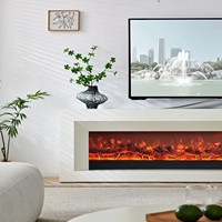 Cheminée électrique de grande taille de haute qualité pour hôtels, villa autonome, décoration, simulation de flamme de bois, métal, nouvelle pour la maison