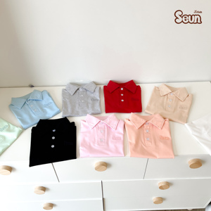 Camiseta Polo de Algodón Personalizada para Niños, Camiseta para Niños y Niñas al por Mayor, Ropa Casual Suave y Transpirable para Uso Diario - Product Image 5