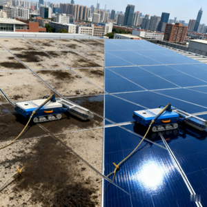 Équipement de nettoyage de fenêtres à brosse solaire automatique de 7,5 m, perche électrique alimentée par l'eau - Product Image 6