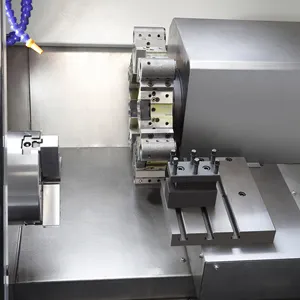 Goldlieferant hochwertige horizontale SL6 hohe Geschwindigkeit effizientes Drehwerk Mini-CNC-Drehmaschine Schrägbett automatisch