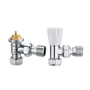 Valvola termostatica Semi-placcata di miscelazione riscaldamento del radiatore raccordi TRV termostatica valvola del radiatore - Product Image 1