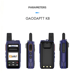 Radio POC 4G LTE GaodaPTT K8 Zello Platforme longue portée, talkie-walkie portable avec carte SIM pour communication mondiale - Product Image 2