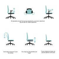 Nouvelle chaise de bureau pivotante de direction moderne et bon marché, dossier haut, BOSS, chaise de bureau en maille réglable, en vente
