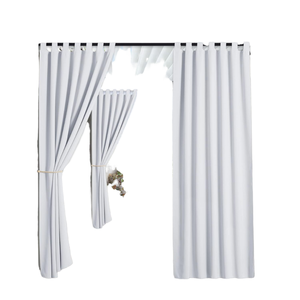 AKSFAB Rideau de séparation en tissu à motif floral, isolant, style moderne et simple, sans perçage, pour chambre à coucher, occultant et aérant - Product Image 2