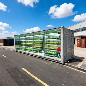 Автоматическая вертикальная гидропонная система для выращивания листовых овощей в помещении, умная теплица-контейнер - Product Image 1