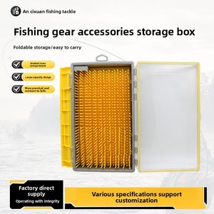 Boîte de rangement étanche en PVC pour leurres de pêche, anti-emmêlement, grande capacité, pour rivière et ruisseau, avec séparateurs amovibles - Product Image 2