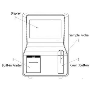 Instrumento analítico clínico Veterinario 5 partes Diff Analizador de Hematología Dispositivo de conteo sanguíneo Analizador de Hematología multifunción - Product Image 6