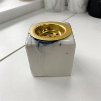 Brûleur d'Encens en Céramique Portable, Marbre Électrique, Encens Arabe pour Maison et Hôtel, Décoration en Oudh, Céramique, Zinc, Métal, Charbon