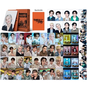 KPOP Idol 55 piezas/caja <span class=keywords><strong>Stray</strong></span> Kids 10º Mini Álbum This&That Tarjeta Láser Fotográfica Lomo Card - Product Image 2