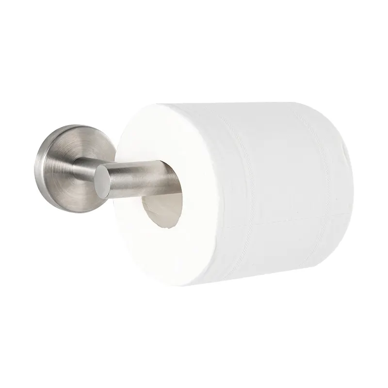 SUS304 Stainless Modern Round Matte Black Toilet Paper Holder Tissue Roll Holders Wall Mount For Kitchen Washroom