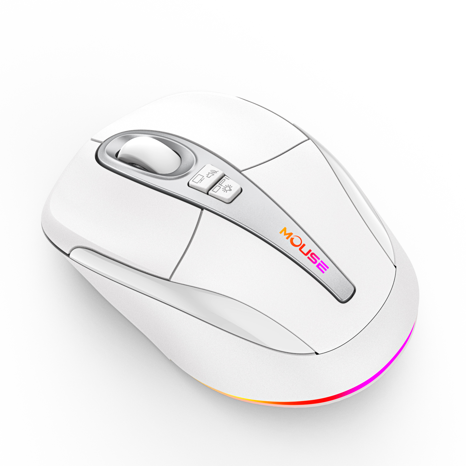 Ergonomic 2.4G USB Wireless Gaming Mouse with LED Backlit, 800-1600 DPI Adjustable, 5 Buttons, Rechargeable 400mAh Battery, Optical Sensor, Lightweight 64g for Mac & Windows PC/Laptop - In Stock / 2.4G USB مع إضاءة LED خلفية، DPI قابلة للتعديل 800-1600، 5 أزرار، بطارية قابلة للشحن 400 مللي أمبير، مستشعر بصري، خفيفة الوزن 64 جرام لأجهزة Mac و Windows PC - متوفرة في المخزون