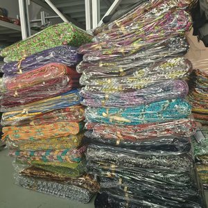 Tissu en coton hollandais de haute qualité, véritable tissu africain imprimé en coton, pagne Ankara, véritable tissu imprimé en cire, 6 <span class=keywords><strong>yards</strong></span> - Product Image 3