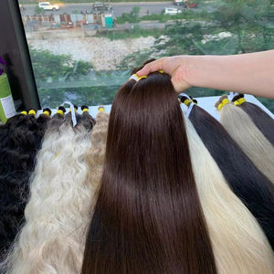 ผมต่อของมนุษย์ดิบเวียดนามแบบตรงสีน้ำตาลเข้มสินค้าโรงงานขายส่งระดับพรีเมียม - Product Image 1