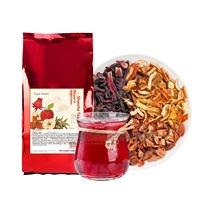 Sachets de thé aux agrumes, roselle et hawthorn pour le service du thé de l'après-midi – Infusion de fruits et herbes pour usage commercial
