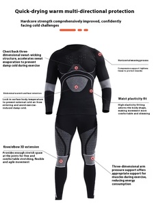 Nuovi uomini sci ad asciugatura rapida sport mutandoni a Base di compressione estremamente fredda vestiti caldi biancheria intima funzionale per l'autunno - Product Image 4