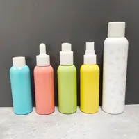 Bitterkoekje Kleur Hervulbare Huidverzorging Opaal Wit Glas Toner Emulsie Spray Lotion Pomp Fles Set