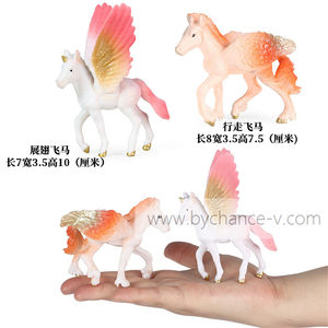 Decoración de dormitorio para niñas pequeñas, estatuas de plástico de unicornio, cuento de hadas, bestia mítica, arcoíris, <span class=keywords><strong>Pegaso</strong></span>, figura de unicornio coleccionable, juguete - Product Image 2