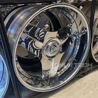 Ruedas Forjadas de 2 Piezas XINLAI Personalizadas, Cromadas y Pulimentadas, de Diseño Abierto y Profundo, de 18-24 Pulgadas, 5x112, 5x120, 5x114.3 para Mercedes-Benz