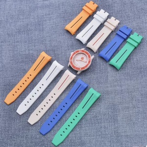 Correa de Reloj de Goma de 22 mm para Relojes <span class=keywords><strong>Omega</strong></span> <span class=keywords><strong>Swatch</strong></span> para Hombre - Product Image 5