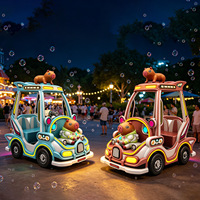 Voiture électrique Paradise Mall Hero Tank pour deux passagers, équipement d'amusement parent-enfant, matériau FRP, lumineuse