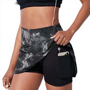 Falda Deportiva Personalizada Antiexposición de Nylon y Spandex para Fitness y Tenis, Muestra de Pedido, Pantalones Cortos Deportivos para Mujer, Culottes para Correr - Product Image 1