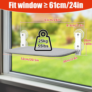 Geliştirilmiş Vakumlu Tutucu Kolay Kurulumlu İç Mekan Katlanabilir Kedi Pencere Hamağı Askılı Koltuk Kablosuz Tüneme Yeri Pencere Pervazı Oturma Yeri Yatak Tedarikçisi - Product Image 6